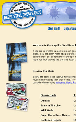 Mayville Steel Drums Streaming Audio